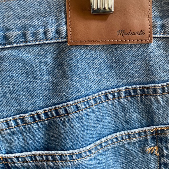 MADEWELL X ISKO Patchwork Rigid Flare Jeans, size 32 - Picture 9 of 12